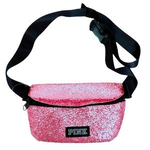 Victoria's Secret Pink Bling Shine Belt Bag Fanny Pack 
Zipper